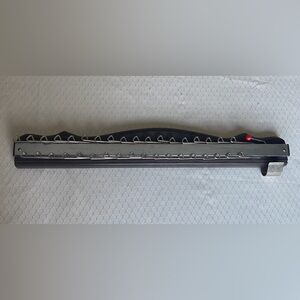 Vintage Tie / Belt / Jewelry / Scarf Wall Mount Rack 36 Hooks, Faux Wood & Metal